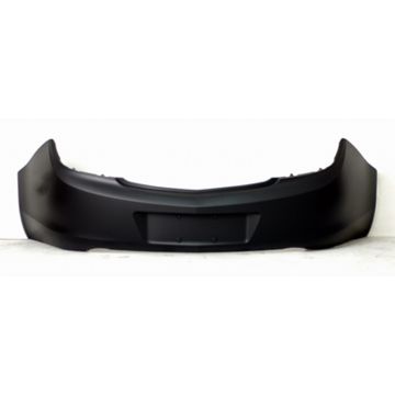 Bumper Cover Rear w/o Parking Sensors w/o Tow Hook Hole Primed CAPA for Buick Regal CXL Base Premium 2011-2013