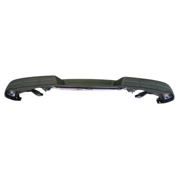 Bumper Assembly Rear w/o Object Sensor Includes Pad/Brackets/End Caps Chrome CAPA for Chevrolet Express 1500 Express 2500 Express 3500 GMC Savana 1500 Savana 2500 Savana 3500