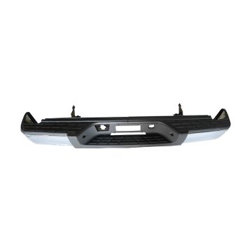 Bumper Assembly Rear w/o Rear Object Sensors Chrome CAPA for Chevrolet Silverado 1500 GMC Sierra 1500