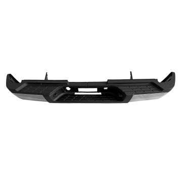 Bumper Assembly Rear Dual Rear Wheels w/o Rear Object Sensor Chrome CAPA for Chevrolet Silverado 3500 HD GMC Sierra 3500 HD