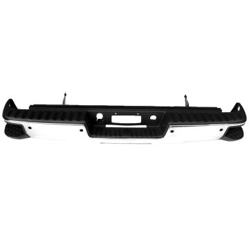 Bumper Assembly Rear w/Parking Aid Sensors w/o Sensors w/o Sensor Harness Chrome for Chevrolet Silverado 1500 GMC Sierra 1500 Sierra 1500 Limited
