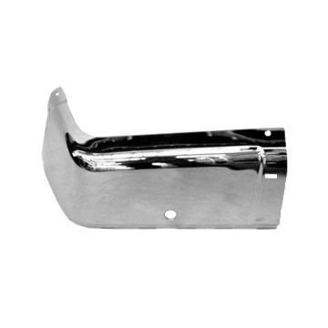 Bumper Extension Rear Left Outer Chrome w/o Rear Object Sensors CAPA for Chevrolet Silverado 1500 Silverado 2500 HD Silverado 3500 HD GMC Sierra 1500 Sierra 2500 HD Sierra 3500 HD