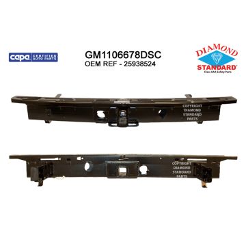 Bumper Cover Reinforcement Rear CAPA for Cadillac Escalade Escalade ESV Chevrolet Suburban 1500 Suburban 2500 Tahoe GMC Yukon Yukon XL 1500