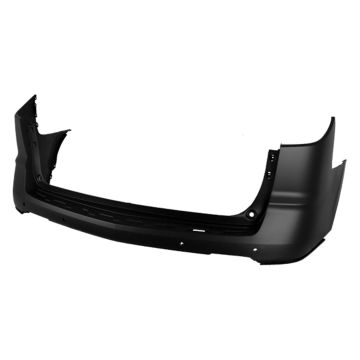 Bumper Cover Rear Upper w/Rear Object Sensors Primed CAPA for Chevrolet Traverse 2013-2017