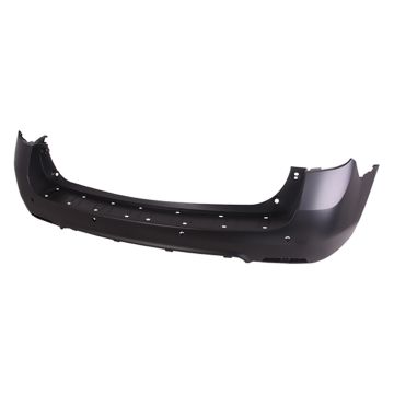 Bumper Cover Rear Upper w/Park Assist w/Blind Spot Module Primed CAPA for Chevrolet Equinox LT LTZ 2016-2017