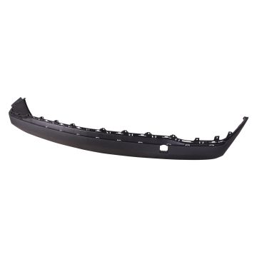 Bumper Cover Rear Lower w/o Blind Spot Sensor w/o Park Assist Single Exhaust Black CAPA for Chevrolet Equinox LT 2018-2021