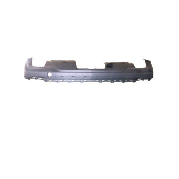 Bumper Cover Rear Lower Dual Exhaust w/o Parking Sensors w/o Hands-Free Liftgate Black CAPA for Chevrolet Equinox LT 2018-2020