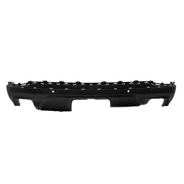 Bumper Cover Rear Lower Dual Exhaust w/Parking Sensors w/Hands-Free Liftgate Black CAPA for Chevrolet Equinox 2018-2021