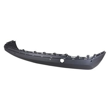 Bumper Cover Rear Lower w/Blind Spot Sensor w/Park Assist Single Exhaust Black for Chevrolet Equinox LT 2018-2023