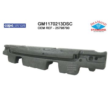 Bumper Impact Absorber Rear CAPA for Chevrolet Equinox 2010-2015