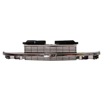 Grille Assembly w/Appearance Package Chrome for Chevrolet Blazer S10