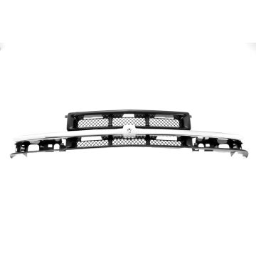 Grille Assembly w/o Xtreme Package Matte Dark Argent w/o Appearance Package for Chevrolet Blazer S10
