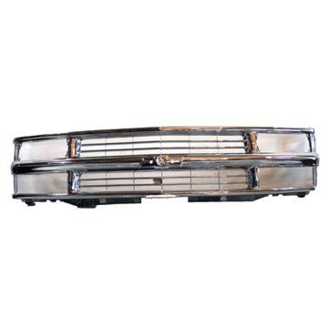 Grille Assembly Z71 w/Composite Lamps All Chrome Performance Design for Chevrolet Blazer C1500 C1500 Suburban C2500 C2500 Suburban C3500 K1500 K1500 Suburban K2500 K2500 Suburban K3500 Tahoe