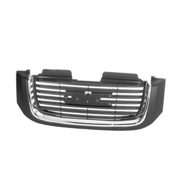 Grille Assembly w/o Washer Nozzle Holes Chrome for GMC Envoy SLT SLE 2002-2005
