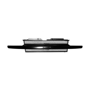 Grille Assembly w/o Headlamp Washers Black for Chevrolet Trailblazer 2002-2005