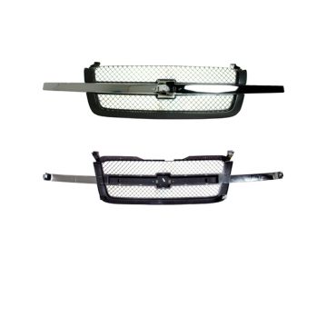 Grille Assembly w/o Body Cladding Chrome & Black for Chevrolet Avalanche 1500 Avalanche 2500 Silverado 1500 Silverado 1500 Classic Silverado 2500 Silverado 2500 HD Silverado 2500 HD Classic Silverado 3500 Silverado 3500 Classic