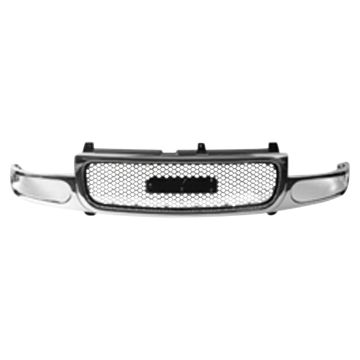 Grille Assembly Chrome & Silver for GMC Yukon Yukon XL 1500