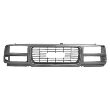 Grille Assembly New Design w/Composite Headlamps Chrome for GMC Savana 1500 Base SLE 1996-2002