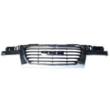 Grille Assembly Chrome Frame w/Black Center w/o Emblems for GMC Canyon 2004-2012