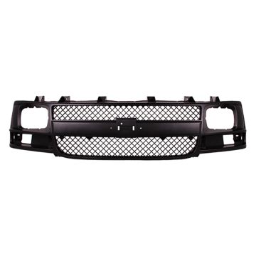 Grille Assembly Black/Gray CAPA for Chevrolet Express 1500 Express 2500 Express 3500