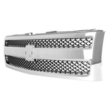 Grille Assembly Factory Installed Chrome for Chevrolet Silverado 1500 2007-2012