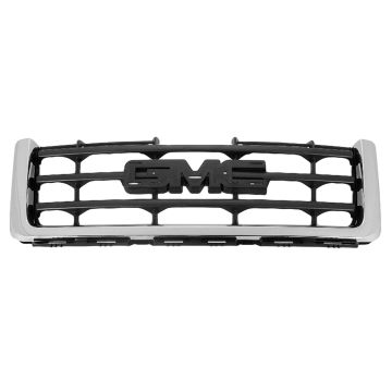 Grille Assembly W/T/SL Chrome Black/Chrome CAPA for GMC Sierra 1500 2007-2013