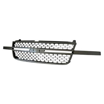 Grille Assembly w/o Dale Earnhardt Pkg Silver/Black for Chevrolet Silverado 1500 Silverado 1500 Classic