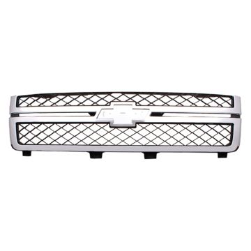 Grille Assembly Chrome w/o Z71 Pkg for Chevrolet Silverado 2500 HD Silverado 3500 HD