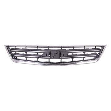 Grille Assembly w/o Midnight Black Pkg Matte Black w/Chrome Molding CAPA for Chevrolet Impala Eco LT 2014-2020