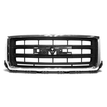 Grille Assembly Chrome Surround/Black Insert CAPA for GMC Sierra 1500 Base 2014-2015