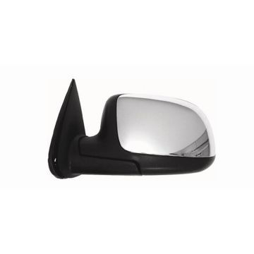 Door Mirror Assembly Left Standard Style Power Remote Non-Heated Chrome w/RPO D48 for Chevrolet Silverado 1500 Silverado 2500 Silverado 2500 HD Silverado 3500 GMC Sierra 1500 Sierra 2500