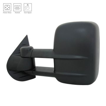Door Mirror Assembly Left Power Trailer Tow Type for Chevrolet Silverado 1500 Silverado 2500 HD GMC Sierra 1500 Sierra 2500 HD Sierra 3500 HD