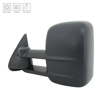 Door Mirror Assembly Left Power w/Turn Signal Manual Fold/Extend for Chevrolet Silverado 1500 Silverado 1500 Classic Silverado 2500 Silverado 2500 HD Silverado