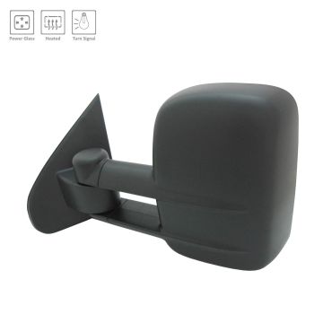 Door Mirror Assembly Left Trailer Tow Type Power w/o Signal Lamps for Chevrolet Silverado 1500 GMC Sierra 1500 Sierra 2500 HD Sierra 3500 HD