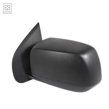 Door Mirror Assembly Left Manual Non-Heated Textured for Chevrolet Colorado GMC Canyon