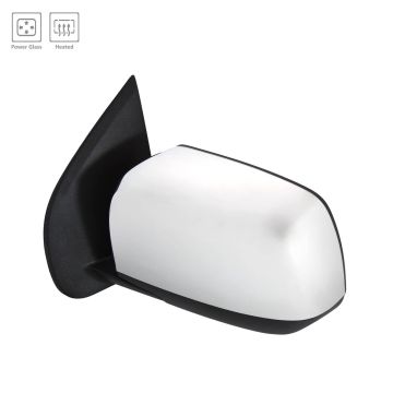 Door Mirror Assembly Left Power Heated 1st Design Chrome for Chevrolet Colorado GMC Canyon