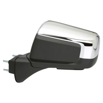 Door Mirror Assembly Left Standard w/o Auto Dimming w/o Signal Lamp Chrome for GMC Sierra 1500 Sierra 1500 Limited