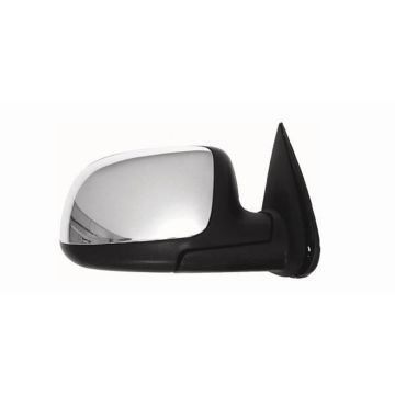 Door Mirror Assembly Right Standard Style Power Remote Non-Heated Chrome w/RPO D48 for Chevrolet Silverado 1500 Silverado 2500 Silverado 2500 HD Silverado 3500 GMC Sierra 1500 Sierra 2500