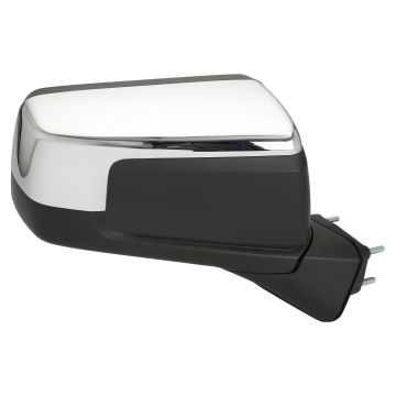 Door Mirror Assembly Right Power Folding Manual Folding Standard w/o BSD w/o Auto Dimming w/o Lamp w/Cover Chrome for Chevrolet Silverado 1500 Silverado 1500 LTD