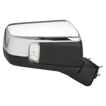 Door Mirror Assembly Right Standard Power Folding w/o S/V Camera w/BSD w/Cover Chrome for Chevrolet Silverado 1500 Silverado 1500 LTD