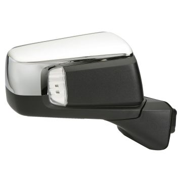 Door Mirror Assembly Right Standard Manual Folding w/o Auto Dimming w/Lamp w/Cover Chrome for GMC Sierra 1500 Sierra 1500 Limited
