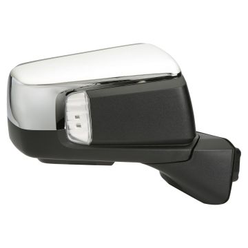 Door Mirror Assembly Right Power Folding w/o Surround View Camera w/o Blind Spot Chrome for GMC Sierra 1500 Sierra 1500 Limited