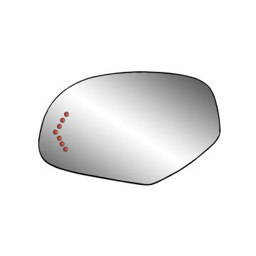 Door Mirror Glass Left Power Folding Mirror w/Courtesy Lamp Power Heated Flat for Cadillac Escalade ESV Escalade EXT Chevrolet Avalanche Silverado 2500 HD Suburban 1500 Suburban 2500 GMC Sierra 2500 HD Sierra 3500 HD Yukon XL 1500