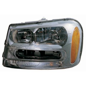 Headlight Assembly Composite Left CAPA for Chevrolet Trailblazer North Face LTZ Base B A R Q SS 2002-2009