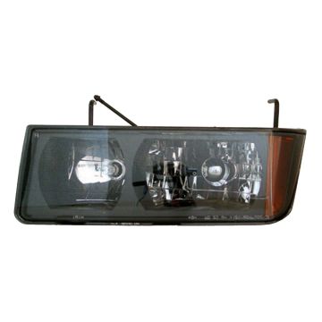 Headlight Assembly Composite Left w/Body Cladding CAPA for Chevrolet Avalanche 1500 Avalanche 2500