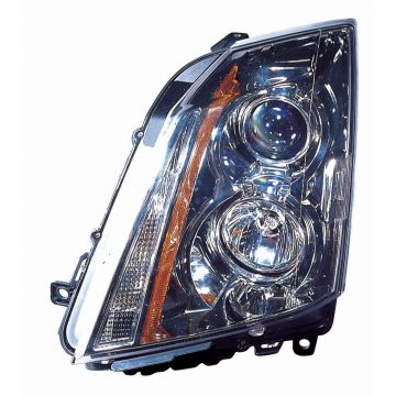Headlight Assembly Composite Left Halogen CAPA for Cadillac CTS Sedan Wagon Coupe Base Premium Luxury Performance Coupe 3.6L 3.0L 2008-2014