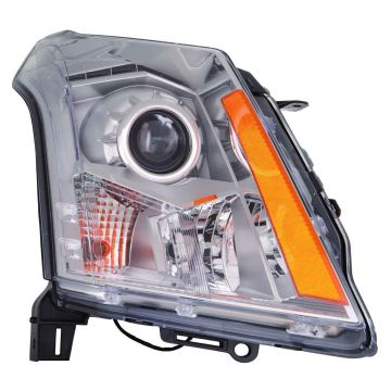 Headlight Assembly Composite Left Halogen CAPA for Cadillac SRX 2010-2013