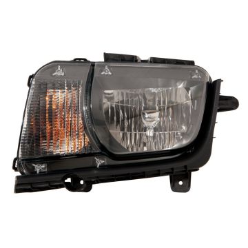 Headlight Assembly Composite Left Halogen CAPA for Chevrolet Camaro 2010-2013