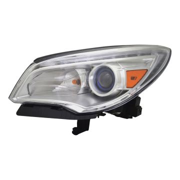 Headlight Assembly Composite Left Halogen w/o Auto Adjust Headlamps CAPA for Buick Enclave 2013-2017