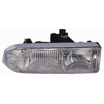 Headlight Assembly Composite Right w/Chrome Bezel CAPA for Chevrolet Blazer S10